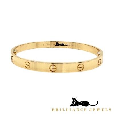 Cartier Love 8.25 in Bangle Bracelet 18k Yellow Gold | eBay