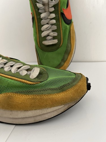 Nike Sacai x LDWaffle Green Gusto Größe UK 8,5 | BV0073-300 Grün Gelb OG - Bild 4 von 19