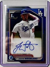 2024 Bowman Chrome Prospect Autographs #CPA-JWR Justin Wrobleski Dodgers AUTO