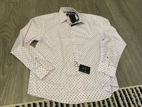 Camicia Ben Sherman L/S con bottoni stampa geo uomo taglia: Large 16/16,5 32/33