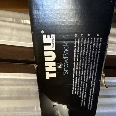 Thule SnowPack 4 Ski and Snowboard Roof Rack Black, 4 Capacity