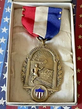 Beautiful 1927 Pittsburgh Athletic Sporting Medal ~ Highland Park "Fancy Diving"