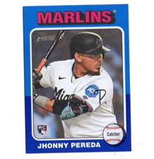 2024 Topps Heritage Dark Blue Border Jhonny Pereda