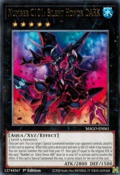 YuGiOh Number C101: Silent Honor DARK MAGO-EN061 Rare Englisch Neu 1st