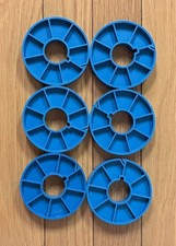 LOT of 6 - 3 inch Plastic 16mm Film Cores