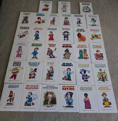 Lot of 33 hardcover books for children Spencer and Ann Johnson Values Valuetales