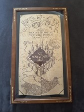 The Warner Bros Harry Potter The Marauder's Map Display Case - Elegant Wood