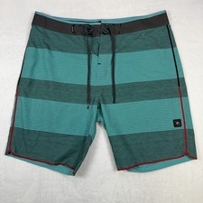 Rip Curl Mirage Ultimate Series Men's Boardshorts Size 36 Teal Quick-Dry Swim