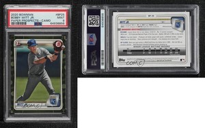 2020 Bowman Prospects Camo Bobby Witt Jr #BP-25 PSA 9 MINT
