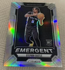 2024-25 Panini Prizm-Stephon Castle Emergent Silver Prizm Rookie Spurs #29