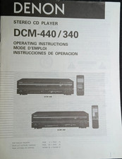 Denon DCM-340 DCM-440 CD Player Owners Manual Original