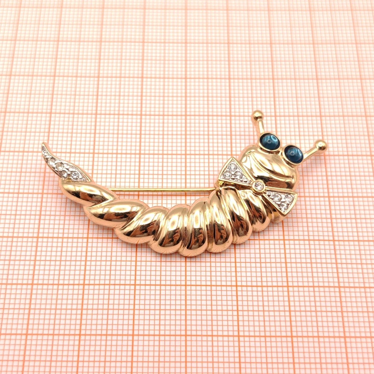 ⭐ Pierre Lang Brosche Anstecknadel Stecker Pin Anhänger Perle Stein Gold 054 ⭐