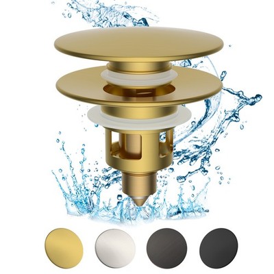 Universal Bathroom Sink Stopper Basin Pop Up Bathroom Sink Drain Strainer Filter