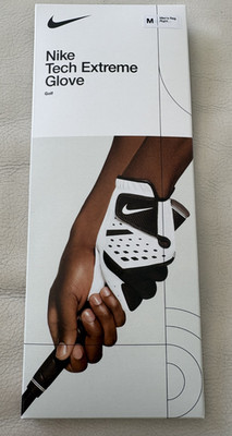 Brand New NIKE Golf Glove Men s TECH Extreme White Right Hand Medium Unisex