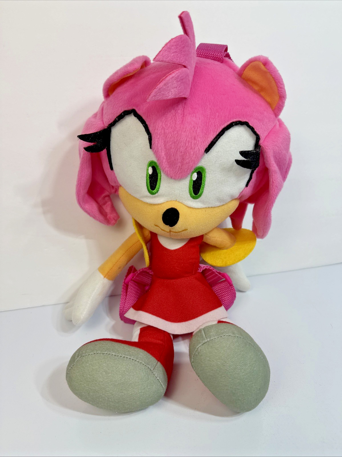 Sonic the Hedgehog — Amy Rose Plush Backpack (Accessory Innovations) — Zippered