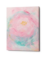 Epic Graffiti 'Pink Peony' Canvas Wall Art, 40"x54" 54L" x 40W"