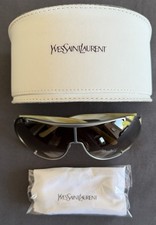 RARE Yves Saint Laurent Sunglasses - YSL 2239/S - Ruthenium / Light Horn - Y2K