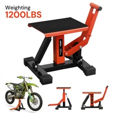1200lbs Capacity Motorcycle Jack Hydraulic Lift Stand Wide Platform Dirt Bike