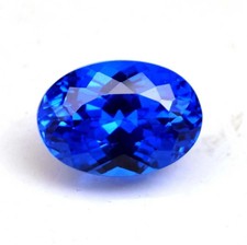 Natural 10.35 Ct Ceylon Blue Sapphire Unheated Oval Cut Certified Loose Gemstone