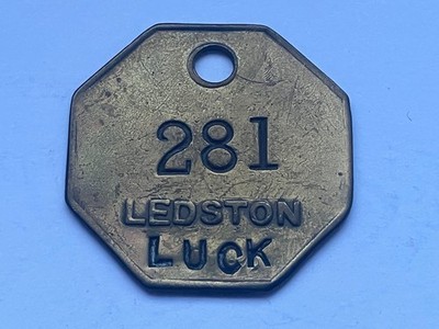Original N.C.B National Coal Board Ledston Luck Colliery Pit Pay Check Tally 281