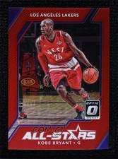 2017-18 Panini Donruss Optic All-Stars Red Prizm 61/99 Kobe Bryant #26 HOF 7zf