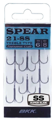 BKK SPEAR-21 SS Treble Hooks - Drillinge Gr. 18 - 5/0 Drillingshaken Angelhaken - Bild 1 von 4