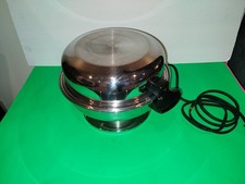 Chef’s Ware 11" Electric Skillet w/ Dome Lid, Tested, VGUC, Model 100, USA Made