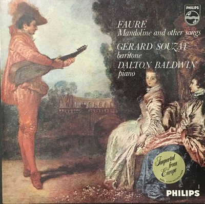 Gabriel Fauré - Gérard Souzay, Dalton Baldwin, Mandoline And Other Songs, (LP)