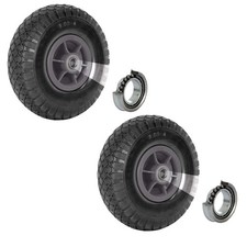 Sackkarrenrad Luftrad Ersatzrad 260x85 mm 3.00-4 versetzte Nabe 60mm 2x grau