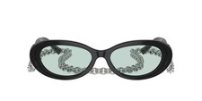 Tiffany Co TF4221F 8001D9 Black Silver Chain Sunglasses 54mm /New/Authentic