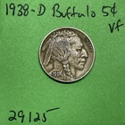 1938-D Buffalo 🦬 Indian Head Nickel 5c Vf Very Fine