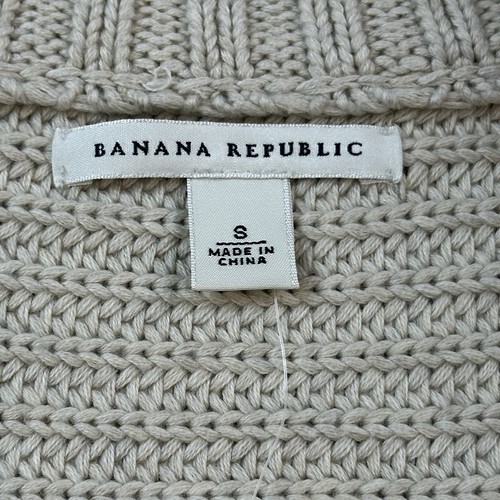 Banana Republic Sweater Women's Small Pima Wool Blend Short Sleeve Cardigan NWT - Picture 5 of 14