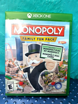 Monopoly Family Fun Pack Standard Edition For Xbox One Board Games clean tested