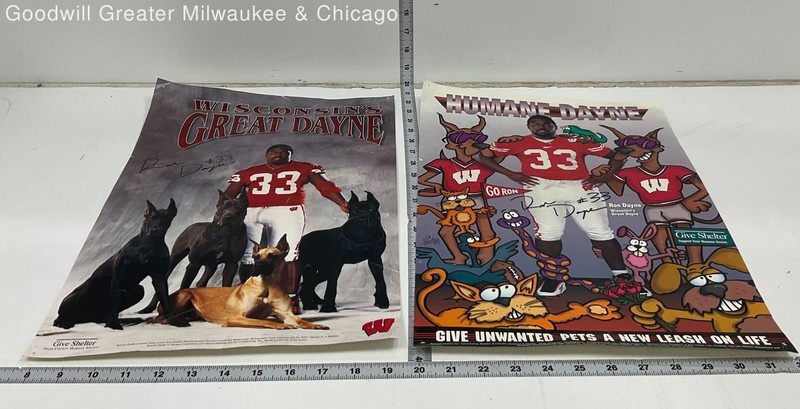 University Of Wisconsin Multicolor Sports Memorabilia Facsimile Signed