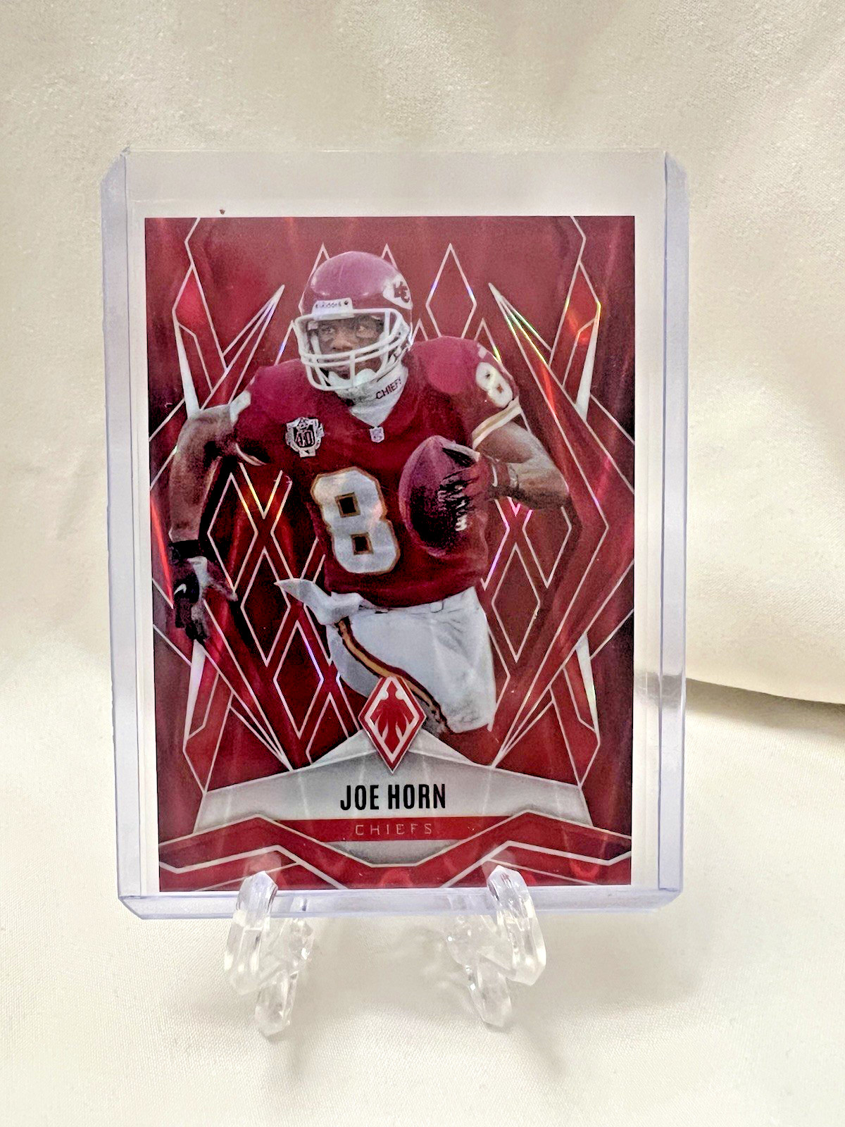 2025 Panini Phoenix Joe Horn Red Prizm /99 #130 Chiefs 95/99