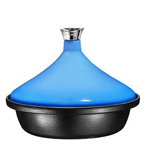 Tagin Cruset Tangine todo revestido para plato Tajine todo revestido olla de 4 cuartos de galón. S... - Imagen 7 de 7