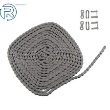 41 Roller Chain 20 feet 2 Free Connecting Link 0.5Inch Chain Pitch Durable