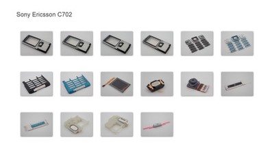 Original Sony Ericsson C702 Ersatzteile | Spare Parts | Cover | Tastatur NEU
