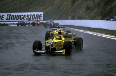 #ad #ad Damon Hill Jordan J198 Mugen Honda won the race Belgian GP Spa Fra Old Photo 1 AU $9.00