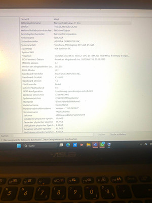 ASUS VivoBook X515JA 15,6 Zoll i5-1035G1 12GB SSD Windows 11 Pro