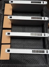 Used Ubiquiti UniFi USW-16-PoE  Standard (42W) Rack Mount (1U) Managed Switch