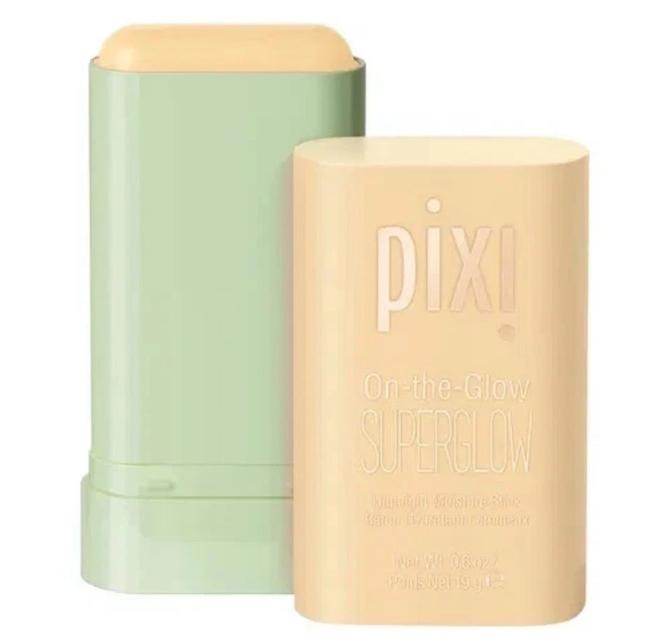 PIXI On The Glow Superglow Highlight Barra de humedad DORADO rubor Foto 2 de 2