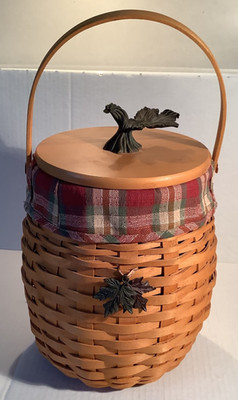 Longaberger 2000 Century October Fields Basket Combo with Tie-On - up