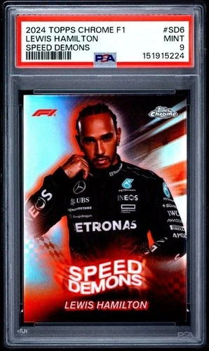 2024 Topps Chrome Formula 1 - Speed Demons Lewis Hamilton #SD-6 PSA 9