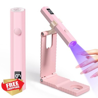 krofaue Mini UV Nail Lamp Rechargeable Gel Polish Curing Light Portable