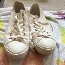 White Low Top Lace-Up Sneaker, Unisex Adults, Solid Casual Rubber Outsole