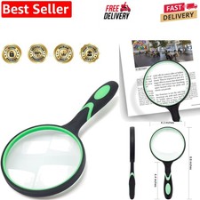 Lightweight 10X Magnifying Glass with Shatterproof Design, Ideal for Reading