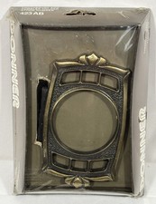 Vintage Donner NOS Wall Mount Toothbrush  Tumbler Holder Antique Brass Finish