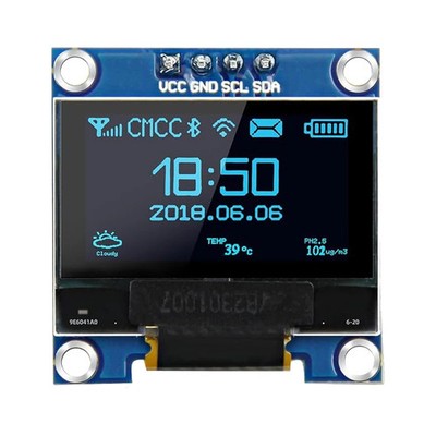 5x 0.96'' OLED Display 128x64 SSD1306 I2C Module for Arduino Raspberry Pi ESP32