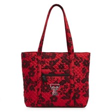 Vera Bradley Womens Cotton Collegiate Vera Tote Bag Multiple Teams Available,...